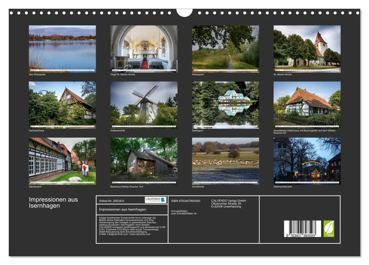 Bild: 9783457893593 | Impressionen aus Isernhagen (Wandkalender 2026 DIN A3 quer),...