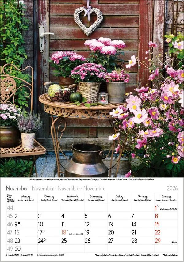 Bild: 9783731883593 | Blütenzauber 2026 | Verlag Korsch | Kalender | Spiralbindung | 13 S.