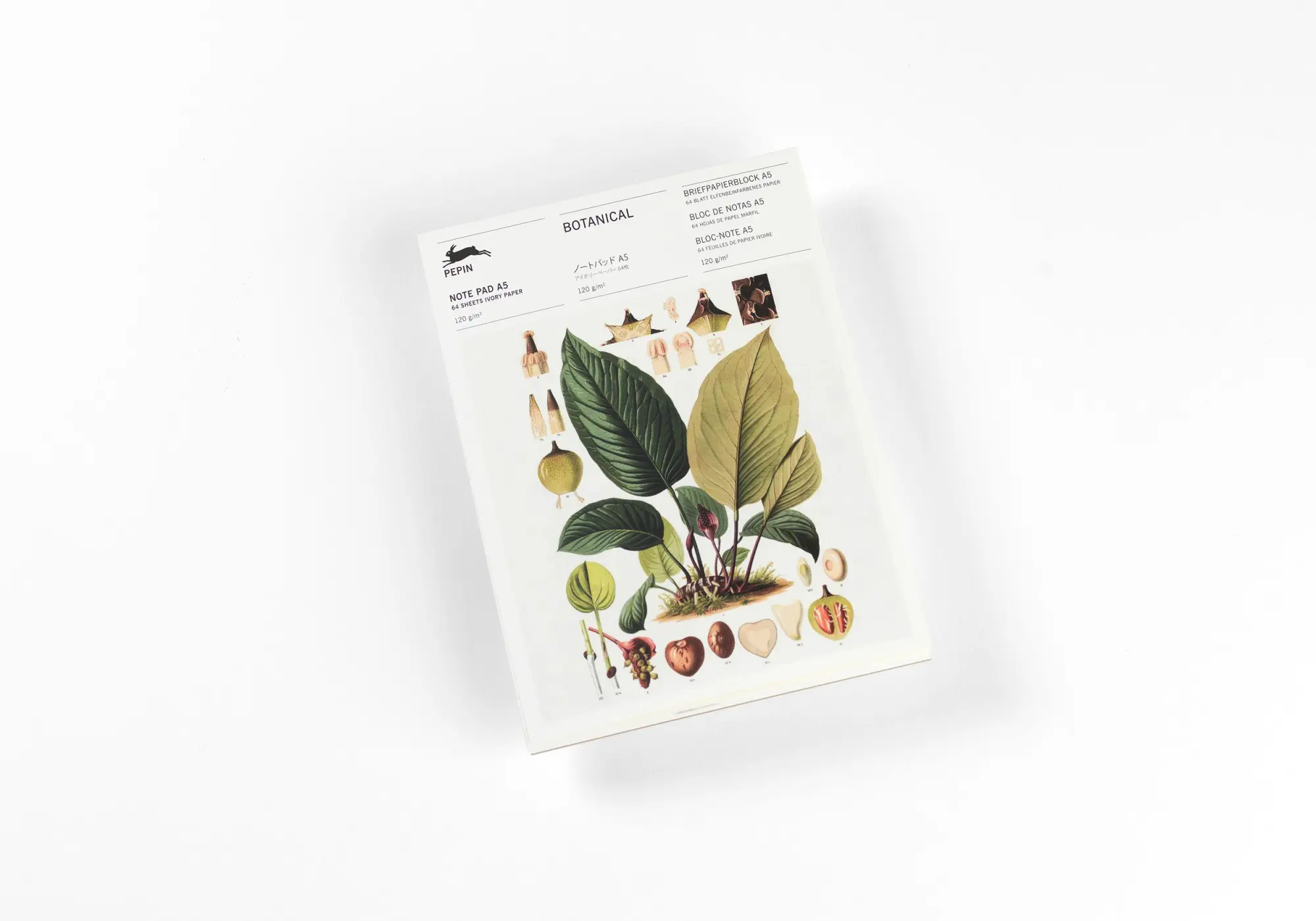 Cover: 9789460093593 | Botanical (new edition) | Writing Paper &amp; Note Pad A5 | Roojen | 2025