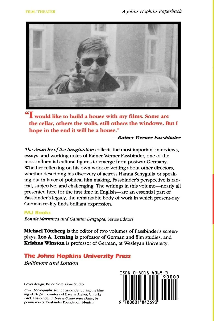 Rückseite: 9780801843693 | The Anarchy of the Imagination | Interviews, Essays, Notes | Buch