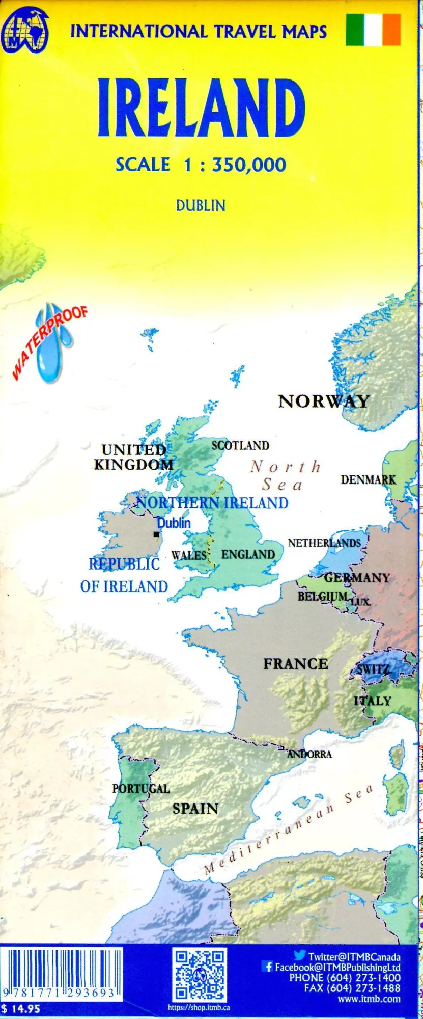 Bild: 9781771293693 | Ireland | (Land-)Karte | Gefalzt | Englisch | 2023 | ITMB Publishing