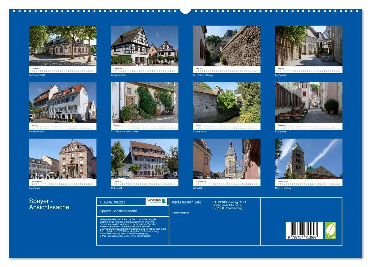 Bild: 9783457713693 | Speyer - Ansichtssache (hochwertiger Premium Wandkalender 2026 DIN...