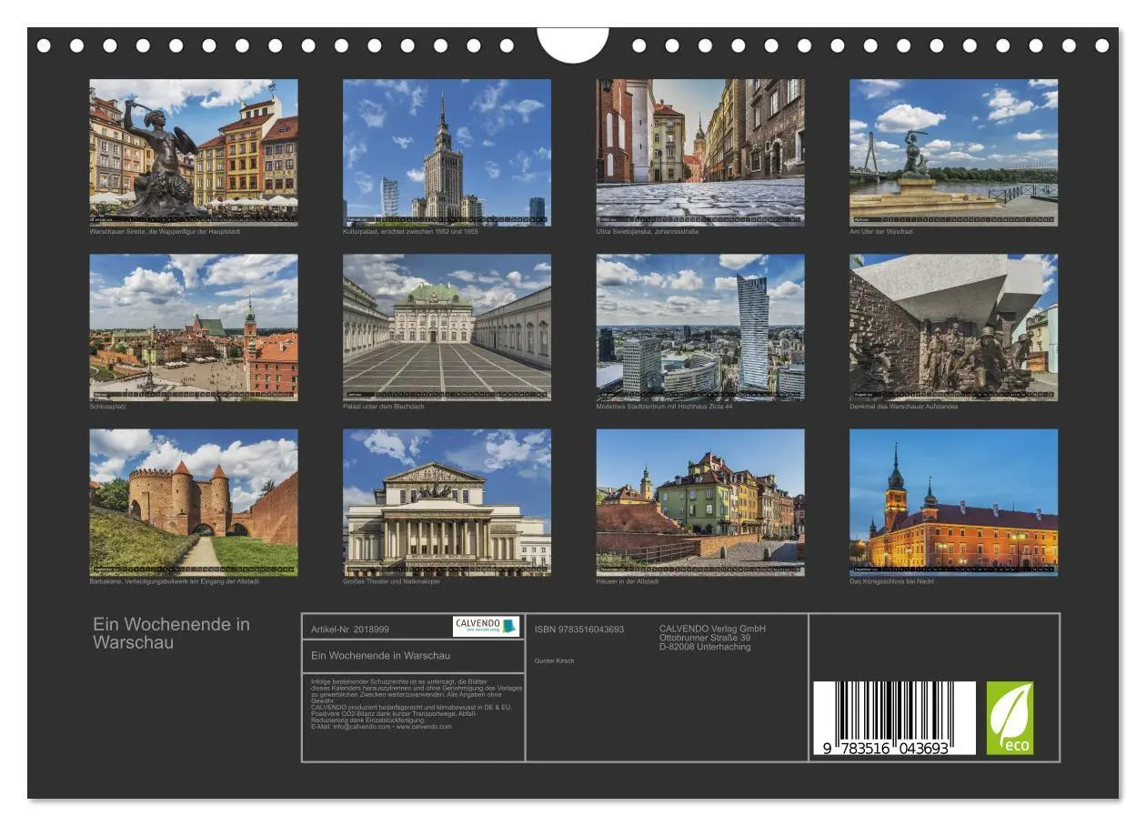 Bild: 9783516043693 | Ein Wochenende in Warschau (Wandkalender 2026 DIN A4 quer),...