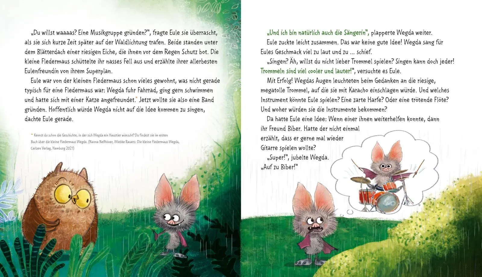 Bild: 9783551523693 | Die kleine Fledermaus Wegda: Wegda macht Musik | Neßhöver (u. a.)