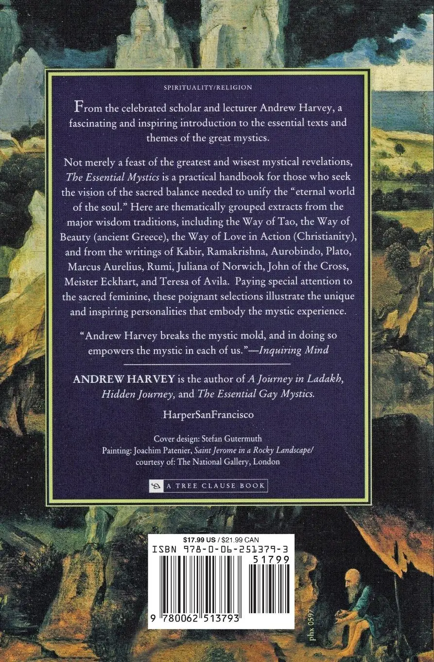 Rückseite: 9780062513793 | Essential Mystics, The | Andrew Harvey | Taschenbuch | Englisch | 1997