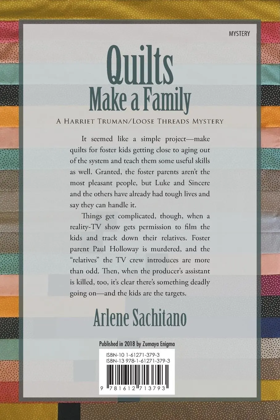 Rückseite: 9781612713793 | Quilts Make a Family | Arlene Sachitano | Taschenbuch | Englisch