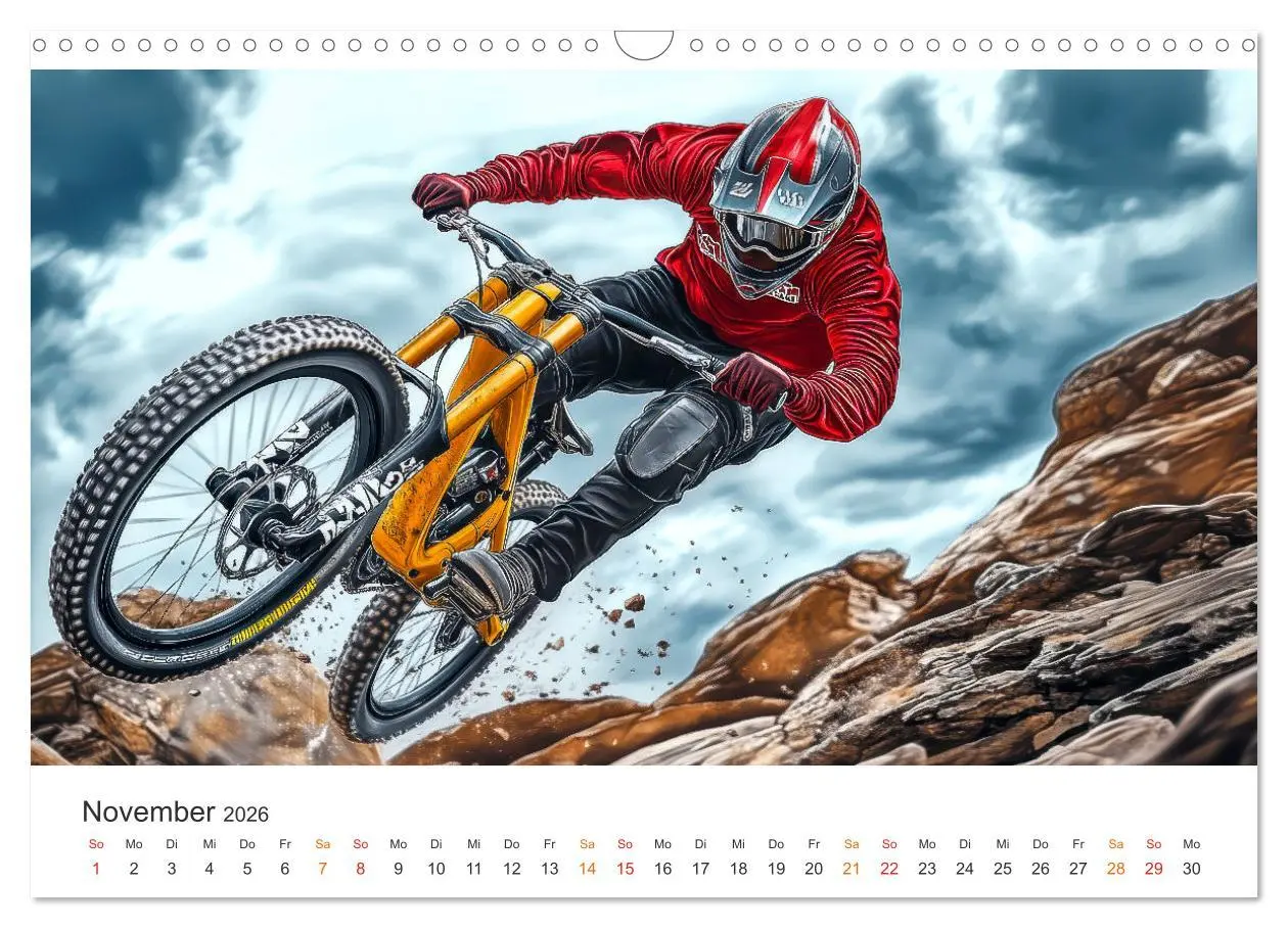 Bild: 9783457253793 | Mountainbike - Highspeed durch das Jahr (Wandkalender 2026 DIN A3...