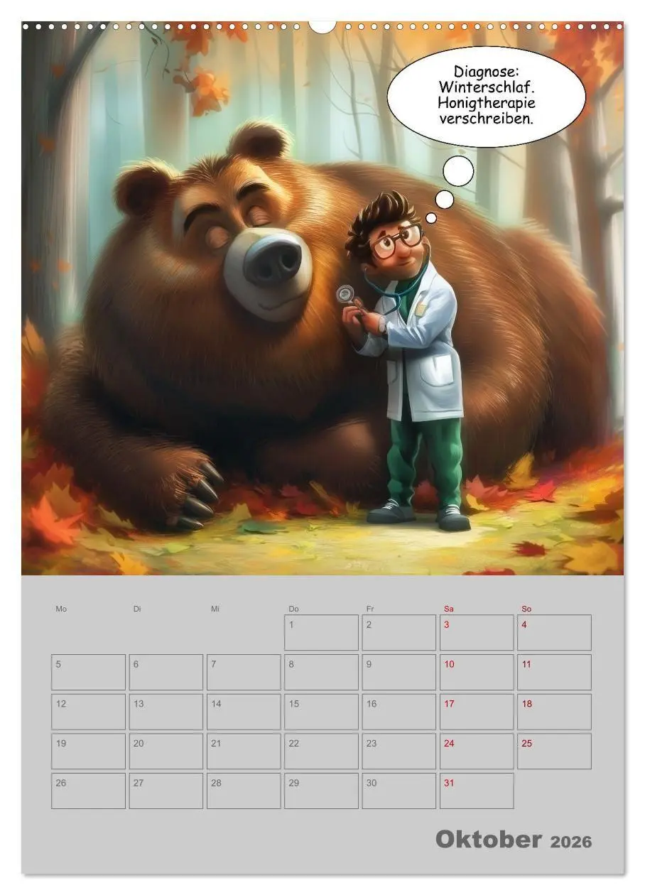 Bild: 9783516653793 | Ein Arzt für alle Felle (Wandkalender 2026 DIN A2 hoch), CALVENDO...