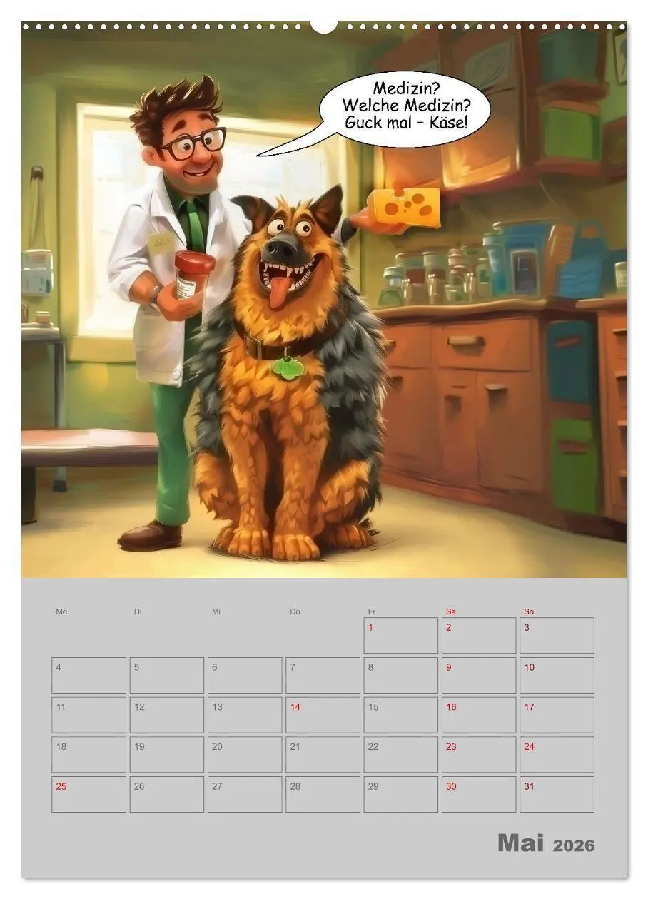 Bild: 9783516653793 | Ein Arzt für alle Felle (Wandkalender 2026 DIN A2 hoch), CALVENDO...