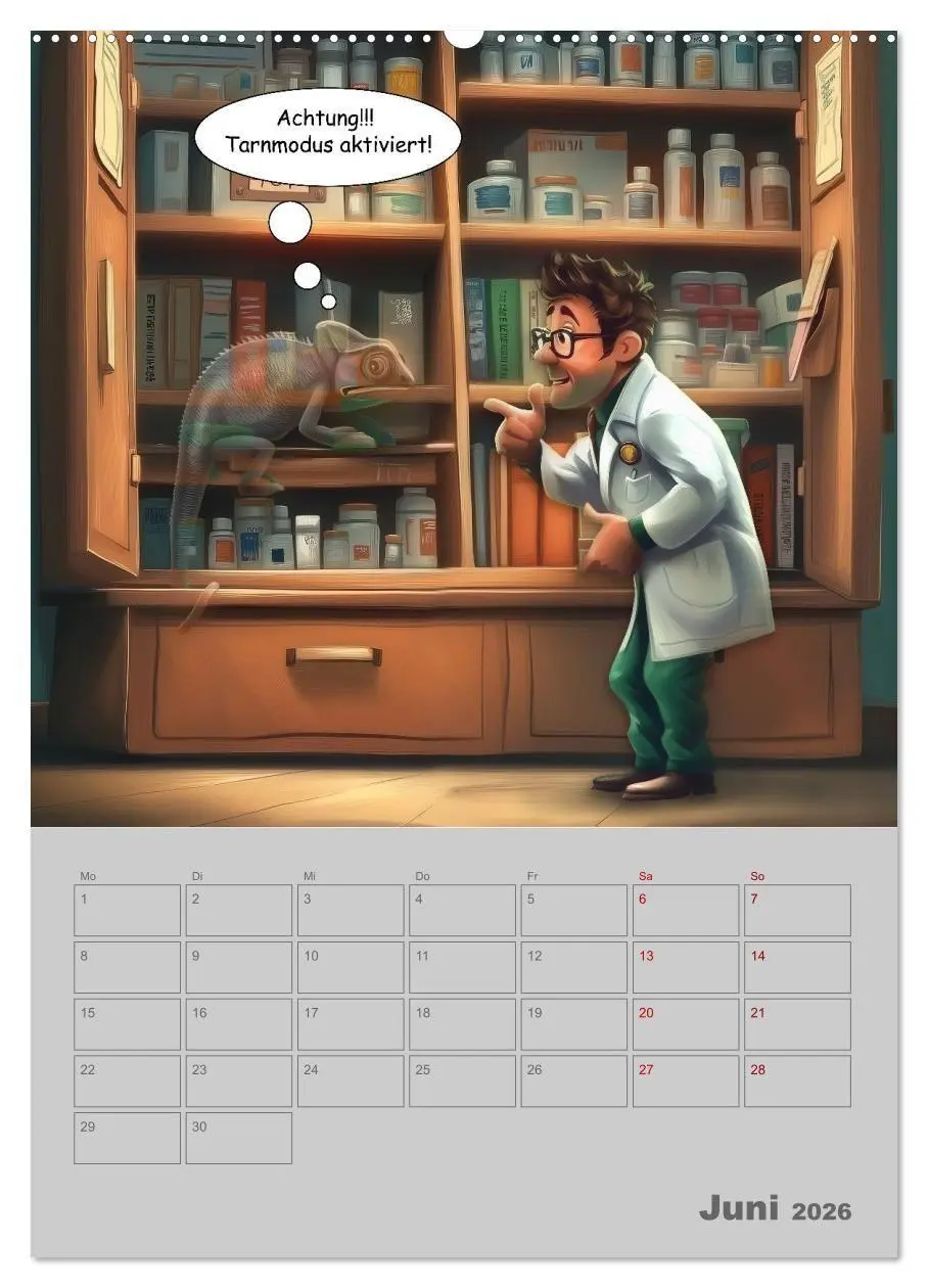 Bild: 9783516653793 | Ein Arzt für alle Felle (Wandkalender 2026 DIN A2 hoch), CALVENDO...