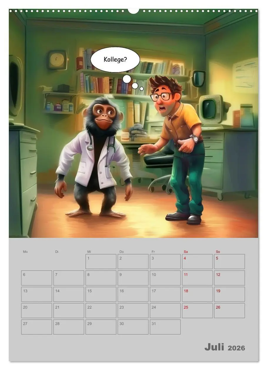 Bild: 9783516653793 | Ein Arzt für alle Felle (Wandkalender 2026 DIN A2 hoch), CALVENDO...