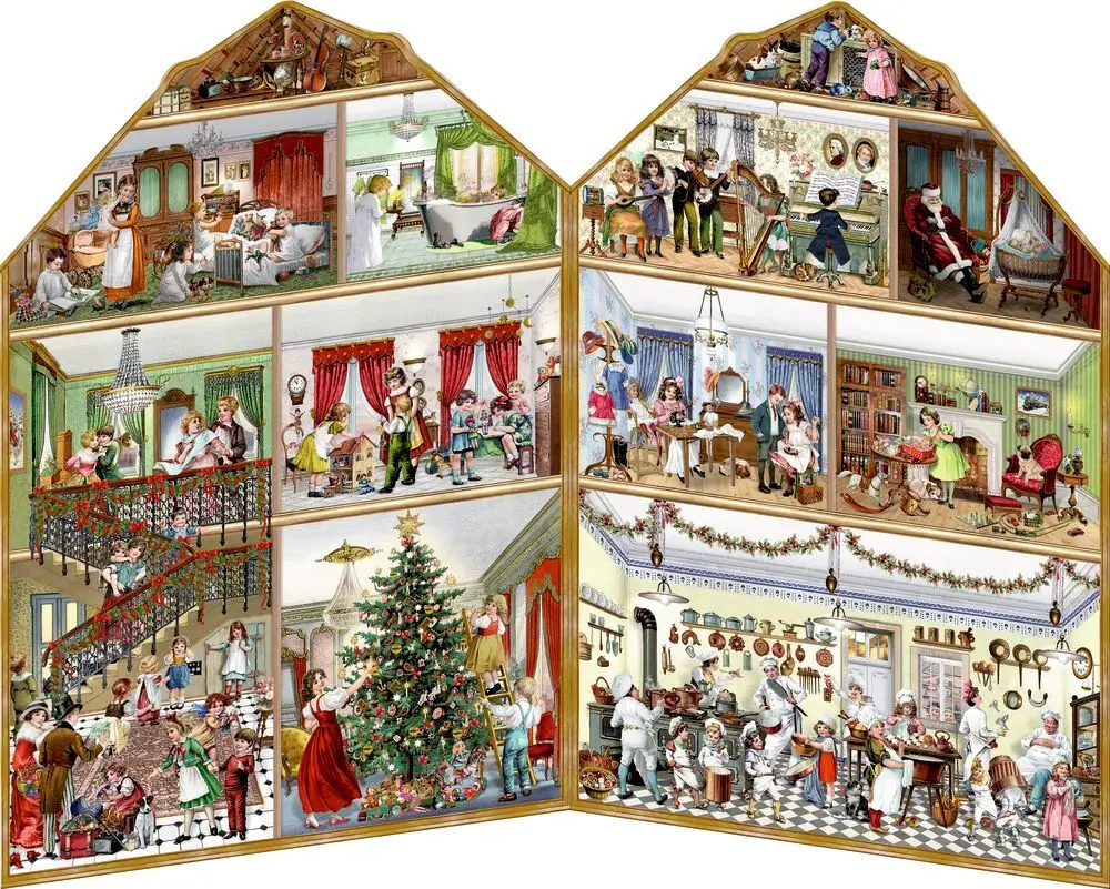 Bild: 4050003943893 | Aufstell-Adventskalender - Weihnachten bei uns Zuhaus | Barbara Behr