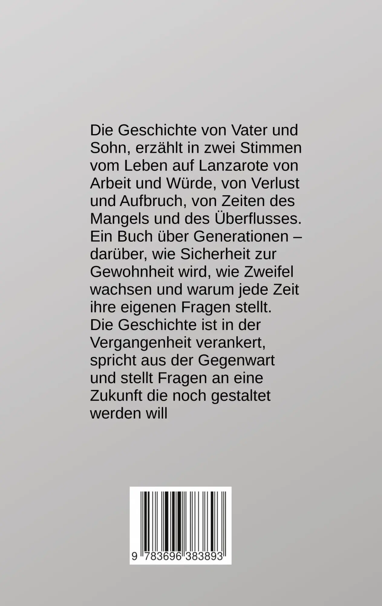 Rückseite: 9783696383893 | Voces del Viento | Vater und Sohn | Norbert Remmers Overdick | Buch