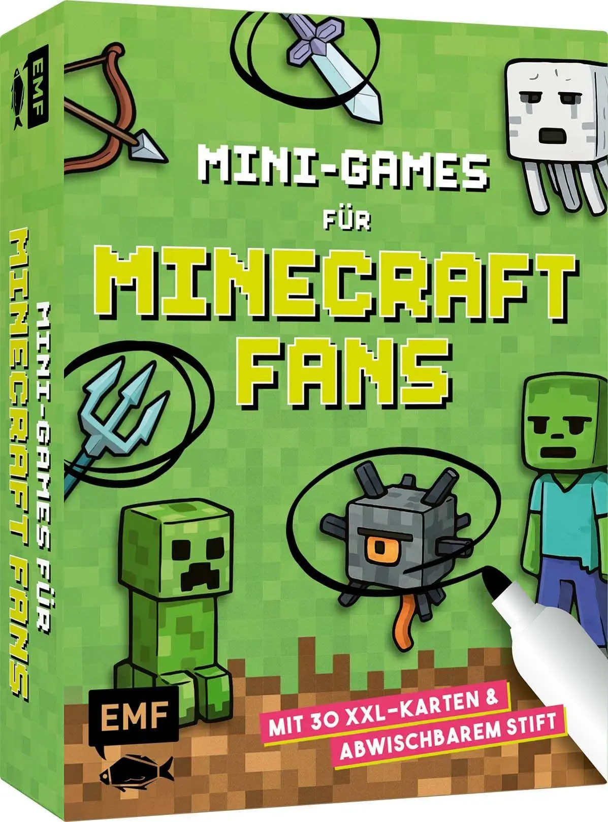 Cover: 4260478343993 | Kartenspiel: Mini-Games für Minecraft-Fans - mit abwischbarem Stift