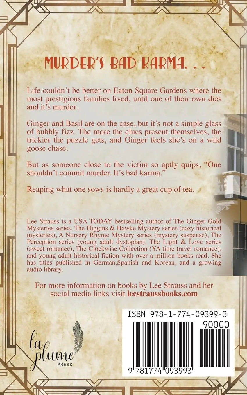 Rückseite: 9781774093993 | Murder on Eaton Square | Lee Strauss | Taschenbuch | Englisch | 2023
