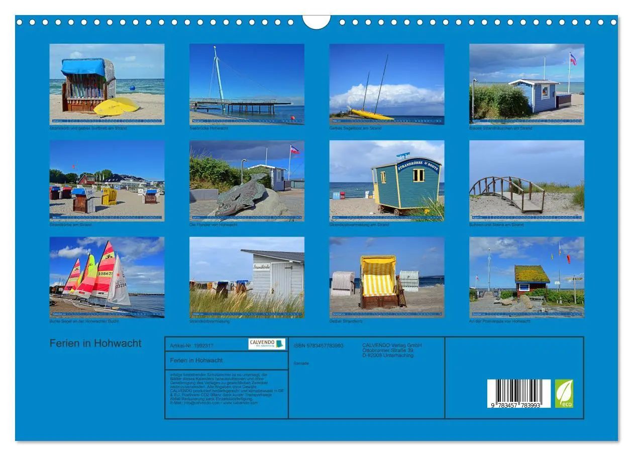 Bild: 9783457783993 | Ferien in Hohwacht (Wandkalender 2026 DIN A3 quer), CALVENDO...