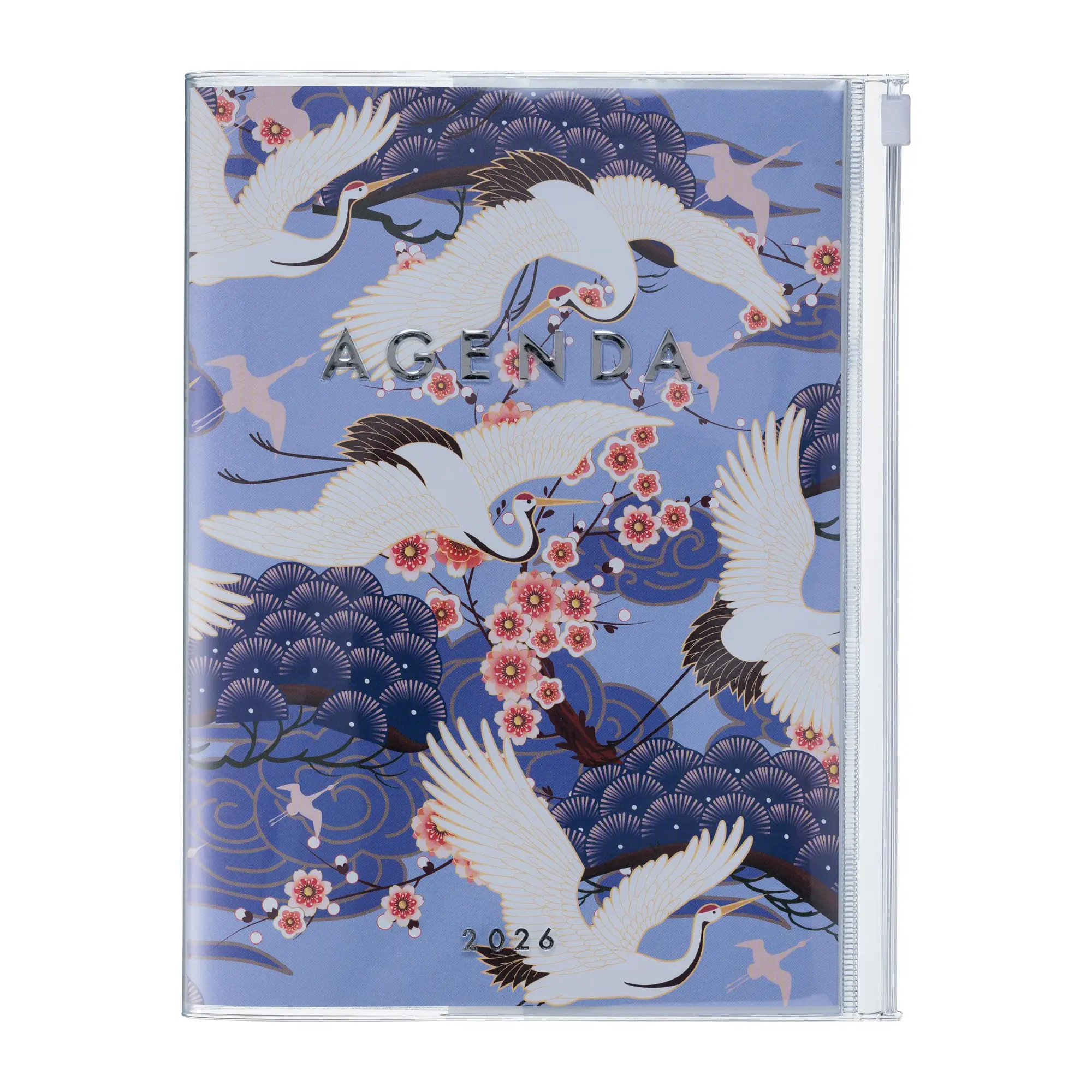 Cover: 4550045144093 | MARK'S 2025/26 Taschenkalender, A5 Japan / Birds // Purple | Inc.