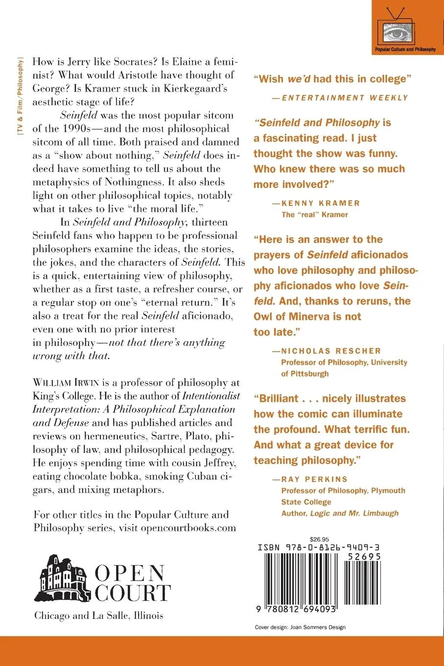 Rückseite: 9780812694093 | Seinfeld and Philosophy | A Book about Everything and Nothing | Irwin