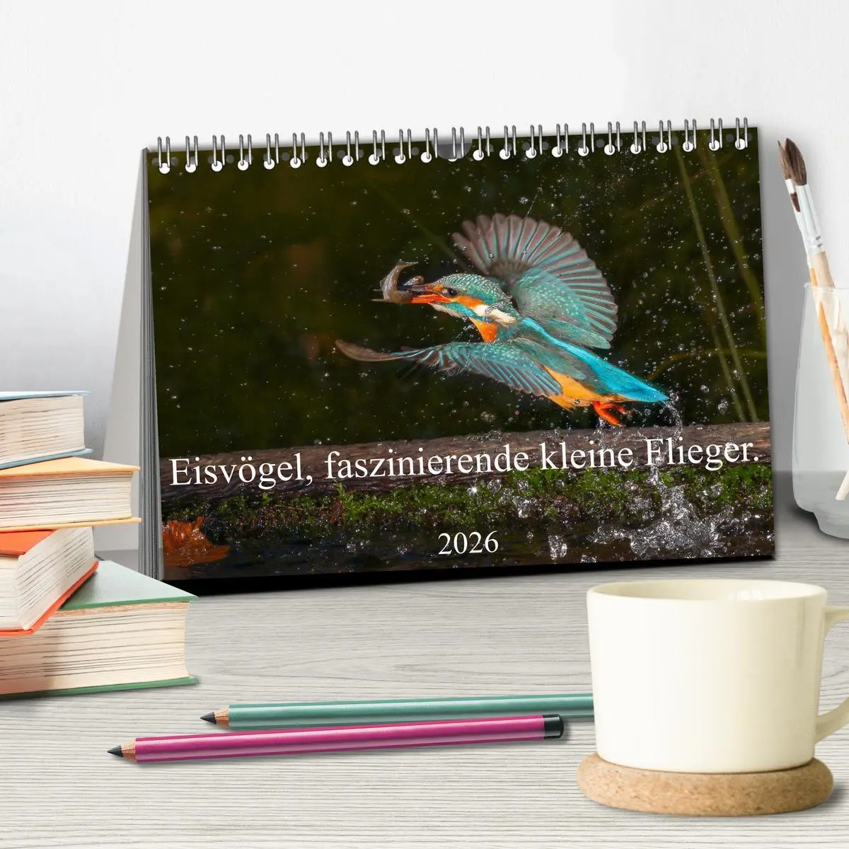 Bild: 9783457674093 | Eisvögel, faszinierende kleine Flieger. (Tischkalender 2026 DIN A5...