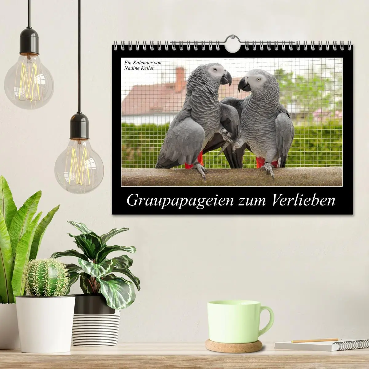 Bild: 9783516074093 | Graupapageien zum Verlieben (Wandkalender 2026 DIN A4 quer),...