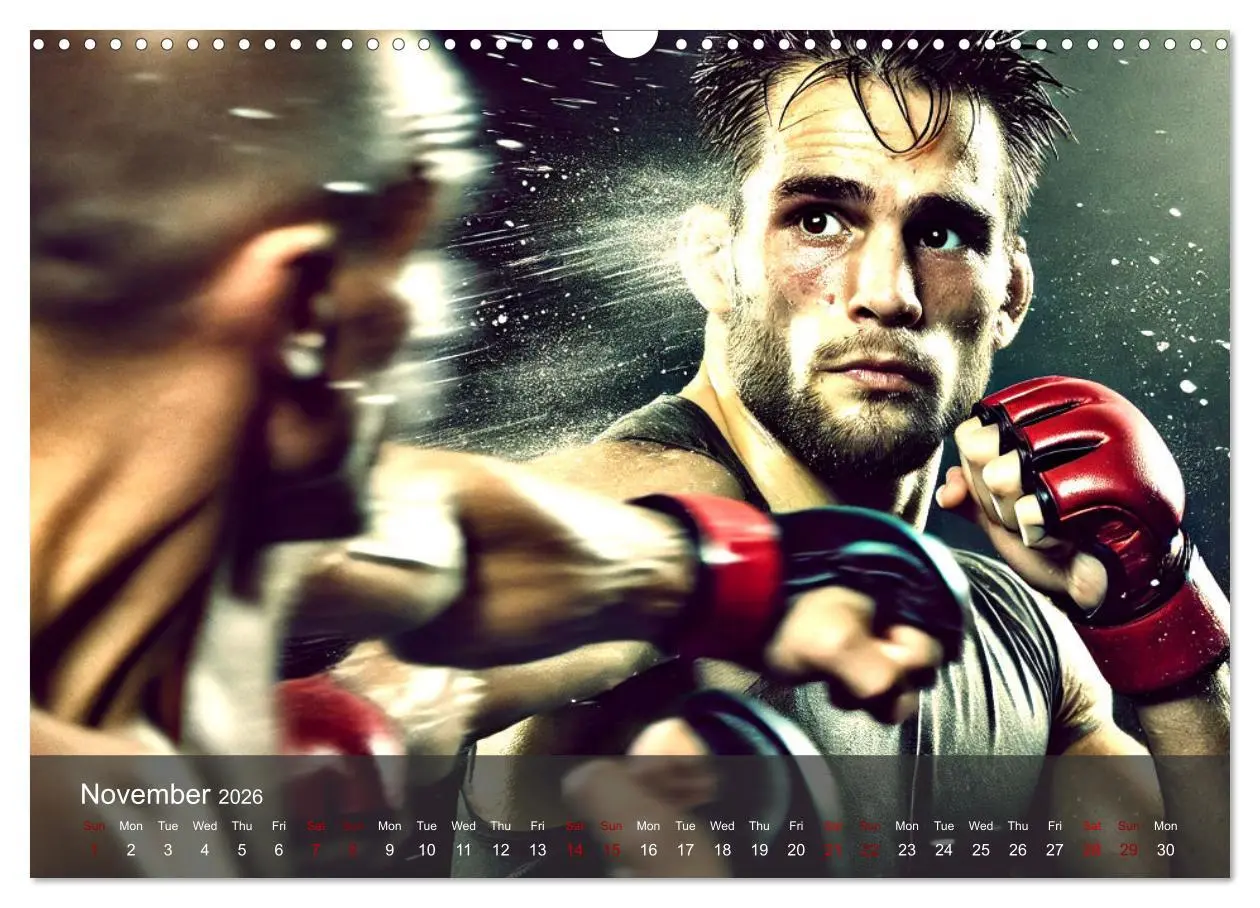 Bild: 9783516524093 | MMA UK - The ultimate fight (Wall Calendar 2026 DIN A3 landscape),...
