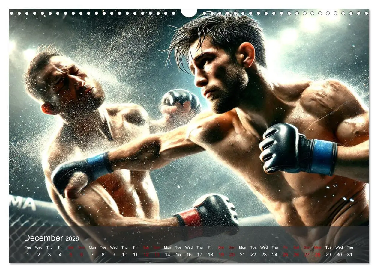 Bild: 9783516524093 | MMA UK - The ultimate fight (Wall Calendar 2026 DIN A3 landscape),...
