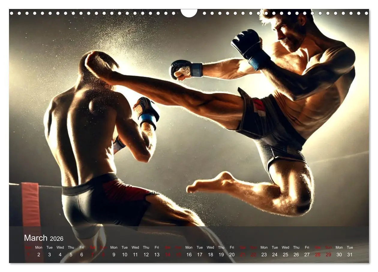 Bild: 9783516524093 | MMA UK - The ultimate fight (Wall Calendar 2026 DIN A3 landscape),...