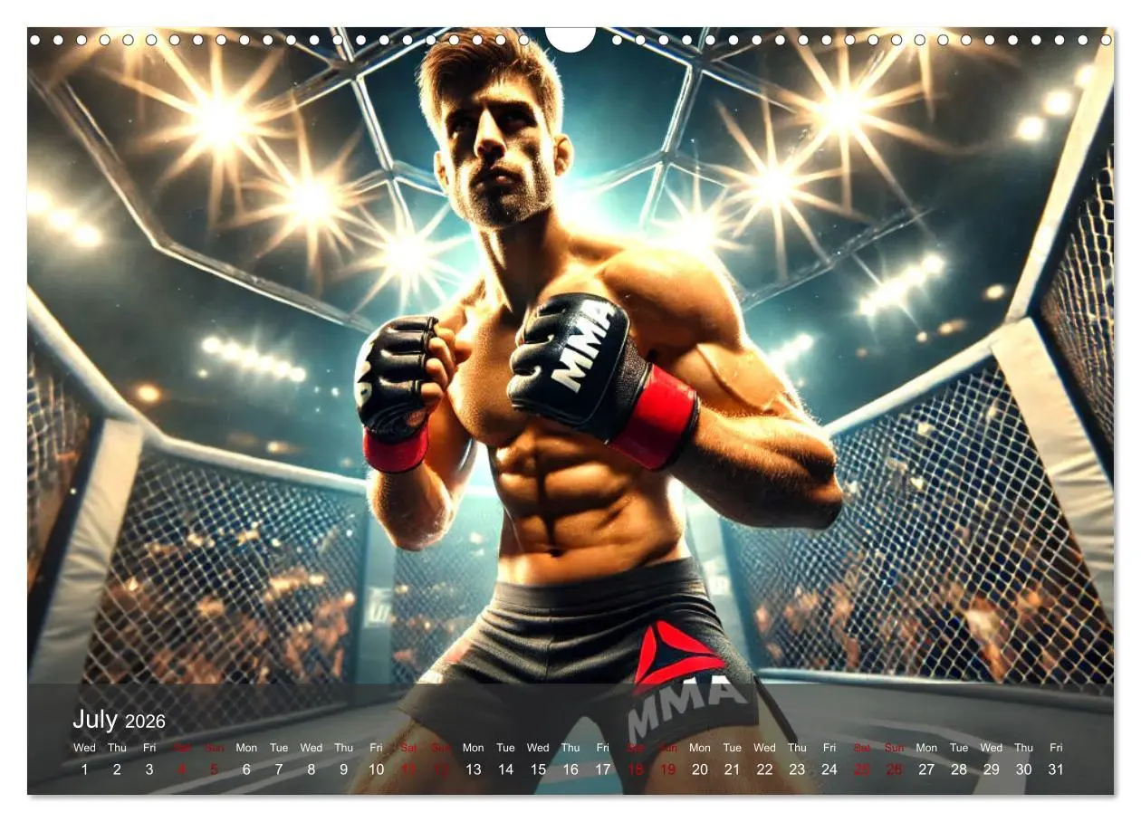 Bild: 9783516524093 | MMA UK - The ultimate fight (Wall Calendar 2026 DIN A3 landscape),...