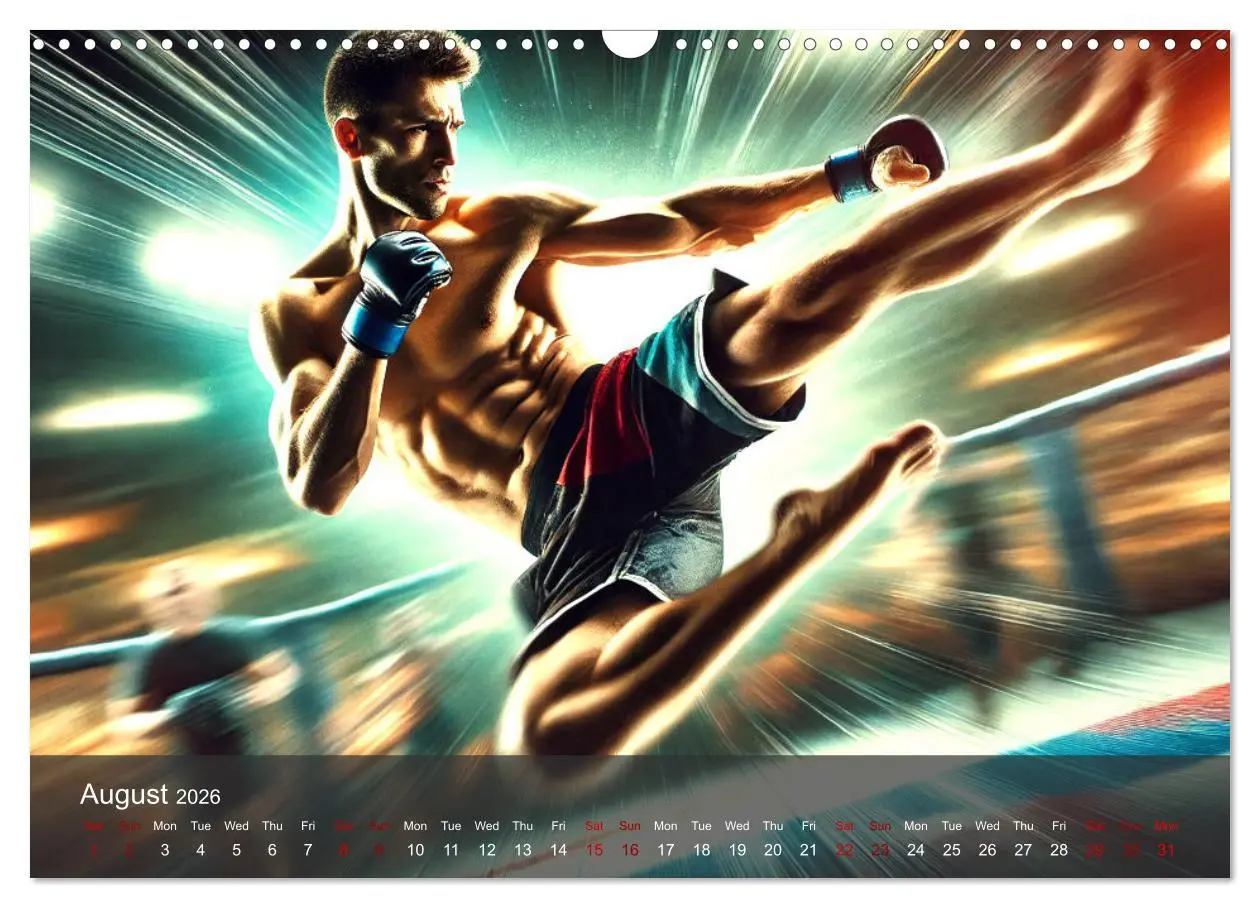 Bild: 9783516524093 | MMA UK - The ultimate fight (Wall Calendar 2026 DIN A3 landscape),...