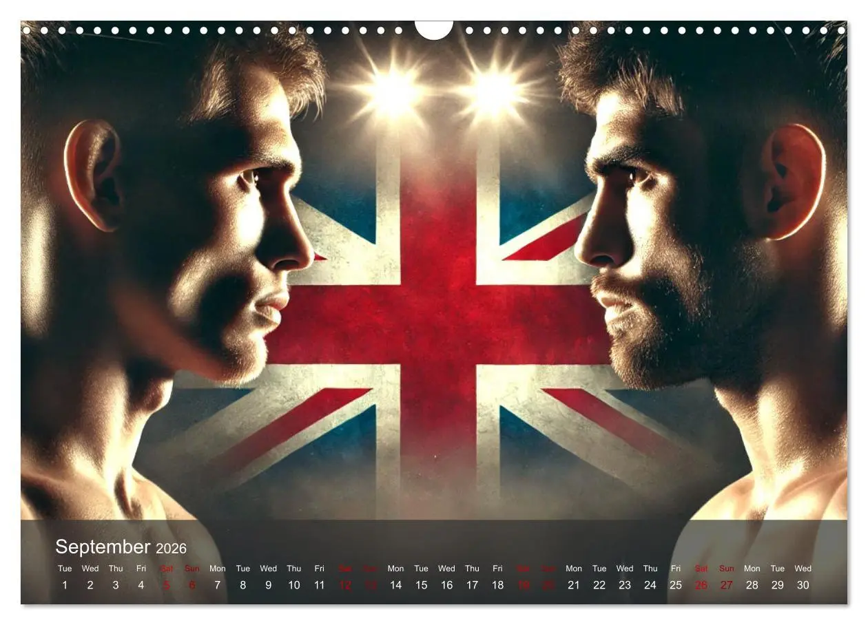 Bild: 9783516524093 | MMA UK - The ultimate fight (Wall Calendar 2026 DIN A3 landscape),...