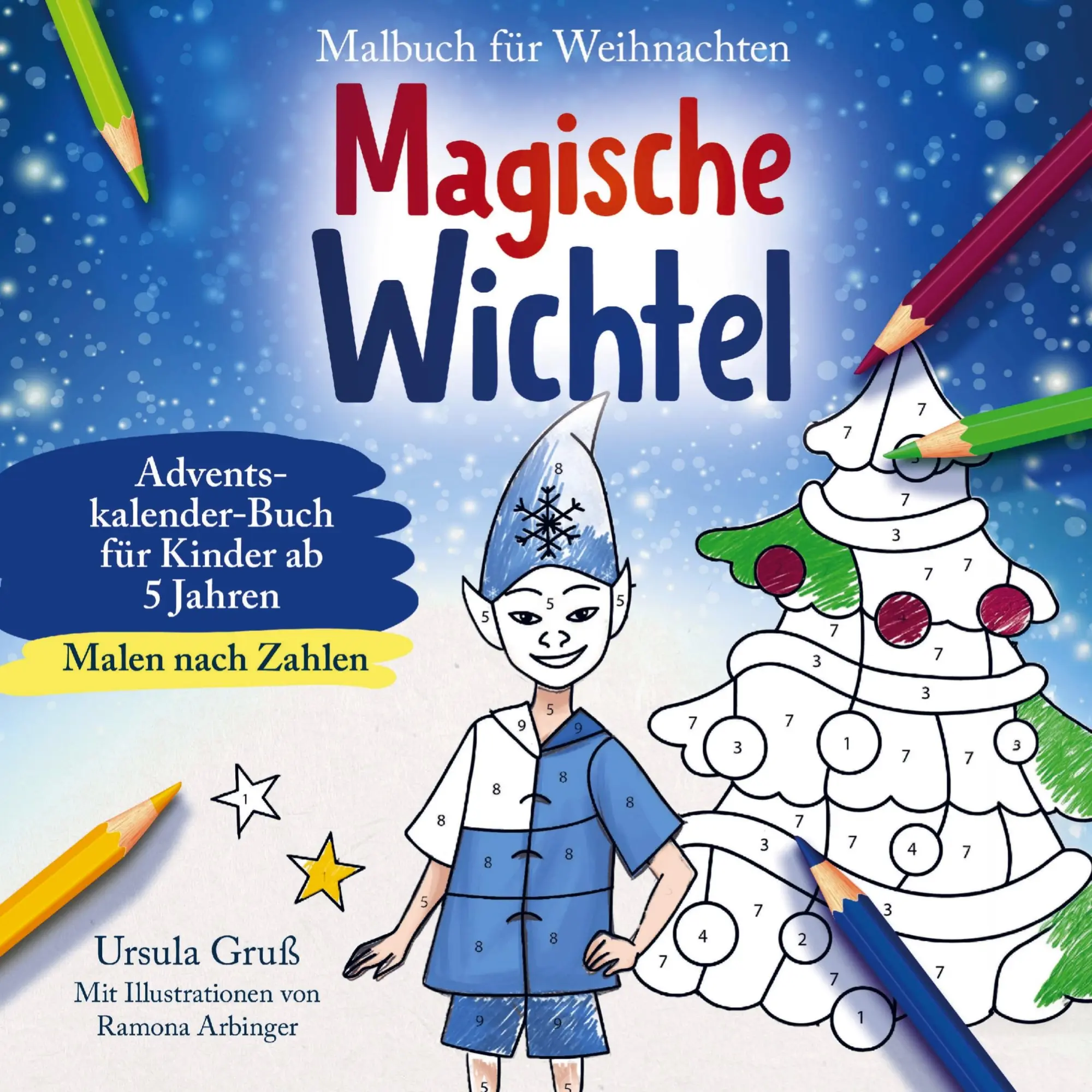 Cover: 9783911844093 | Malbuch für Weihnachten für Kinder ab 5 Jahren MALEN NACH ZAHLEN...