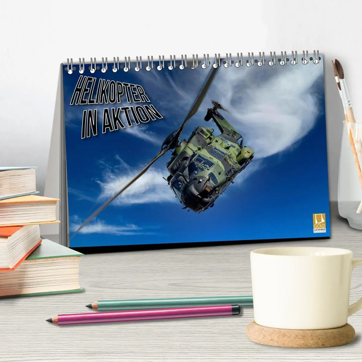 Bild: 9783457594193 | Helikopter in Aktion (Tischkalender 2026 DIN A5 quer), CALVENDO...