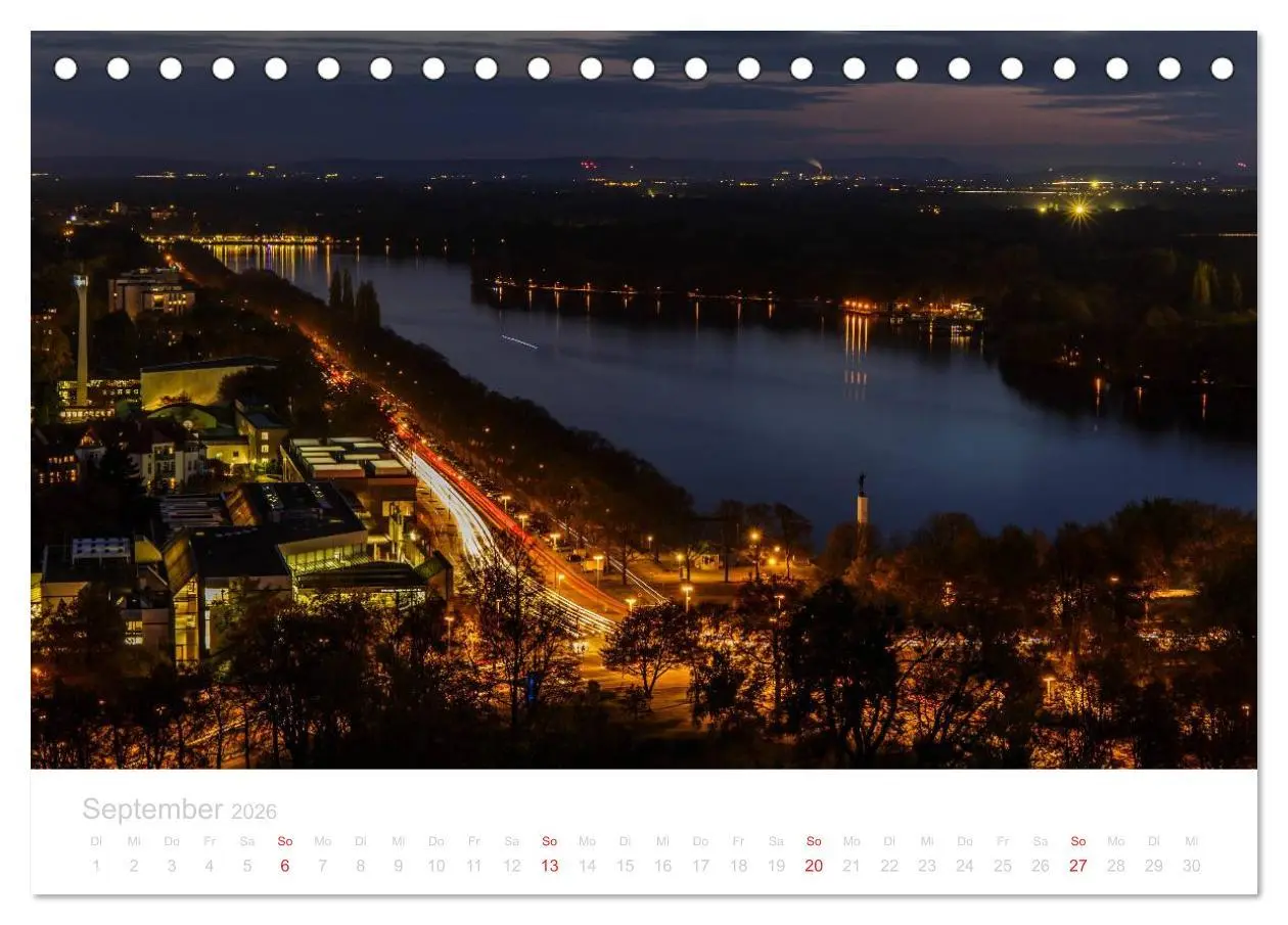Bild: 9783457974193 | Hannover bei Nacht (Tischkalender 2026 DIN A5 quer), CALVENDO...