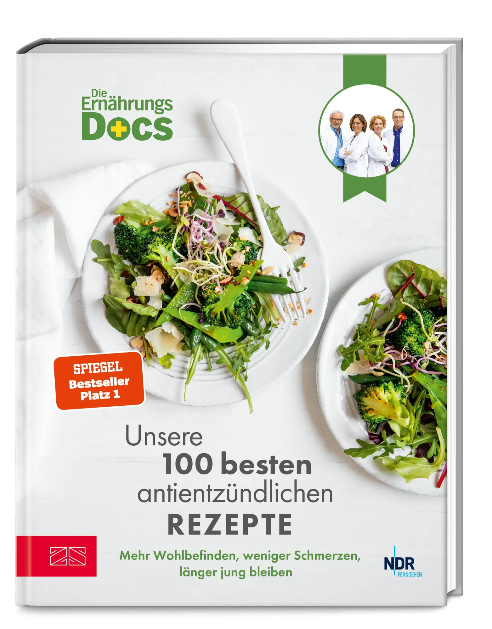 Cover: 9783965844193 | Die Ernährungs-Docs - Unsere 100 besten antientzündlichen Rezepte | ZS