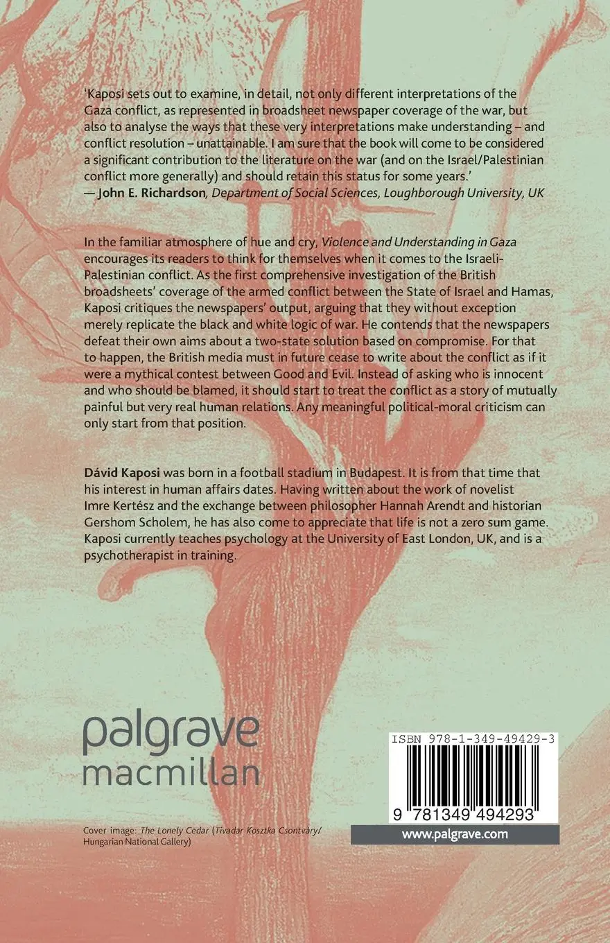 Rückseite: 9781349494293 | Violence and Understanding in Gaza | D. Kaposi | Taschenbuch | xi
