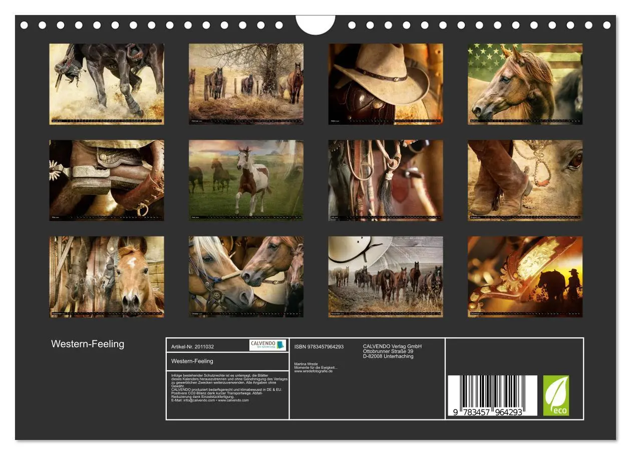 Bild: 9783457964293 | Western-Feeling (Wandkalender 2026 DIN A4 quer), CALVENDO...
