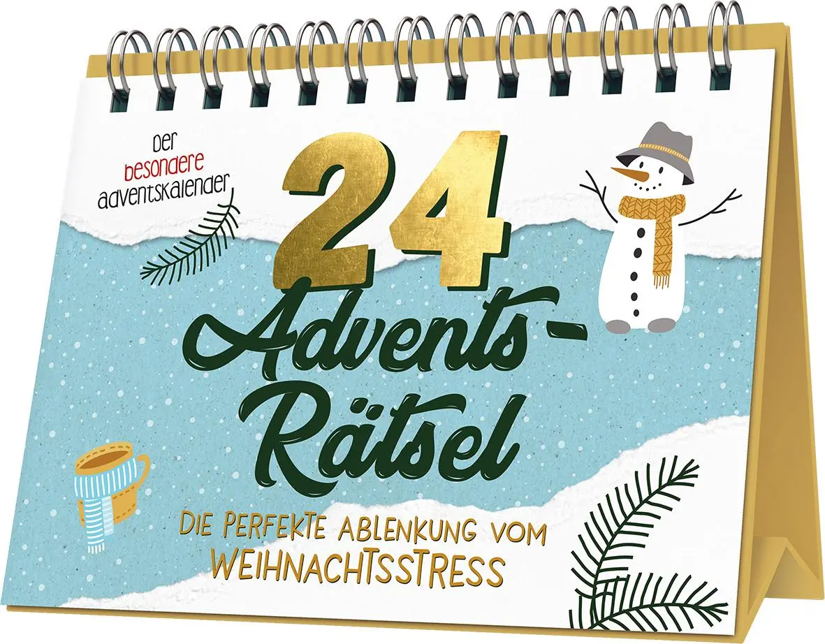 Cover: 9783625194293 | 24 Adventsrätsel I Die perfekte Ablenkung vom Weihnachtsstress | Buch