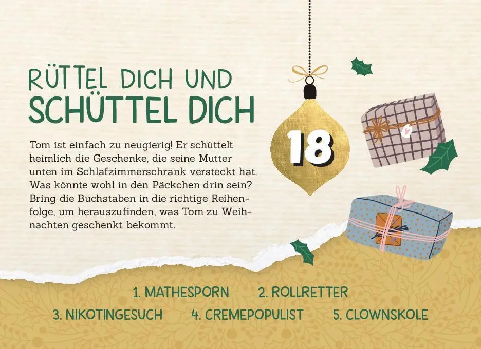 Bild: 9783625194293 | 24 Adventsrätsel I Die perfekte Ablenkung vom Weihnachtsstress | Buch