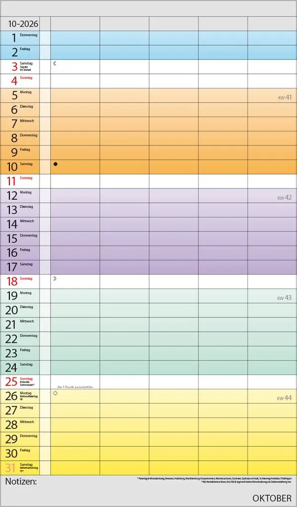 Bild: 9783731884293 | Familienplaner Farbenspiel 2026 | Verlag Korsch | Kalender | 14 S.