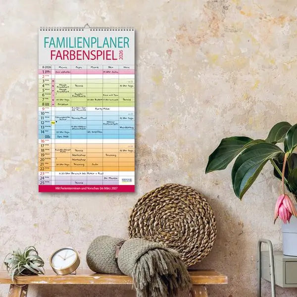 Bild: 9783731884293 | Familienplaner Farbenspiel 2026 | Verlag Korsch | Kalender | 14 S.