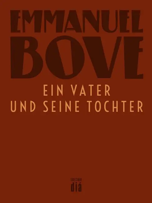 Cover: 9783860344293 | Ein Vater und seine Tochter | Roman | Emmanuel Bove | Taschenbuch