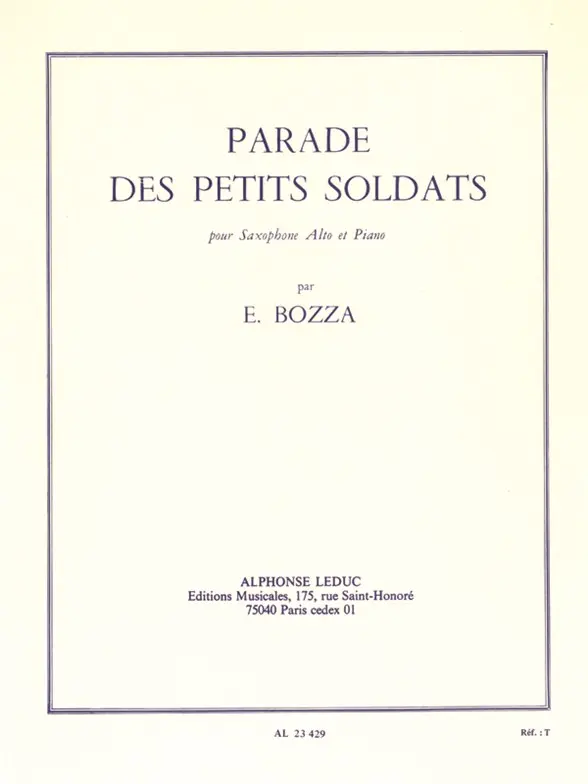 Cover: 9790046234293 | Parade Des Petits Soldats | Bozza | Buch | Alphonse Leduc