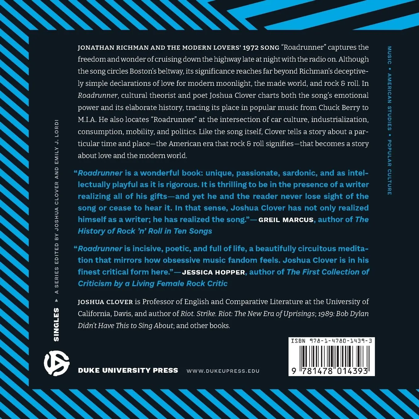 Rückseite: 9781478014393 | Roadrunner | Joshua Clover | Taschenbuch | Einband - flex.(Paperback)