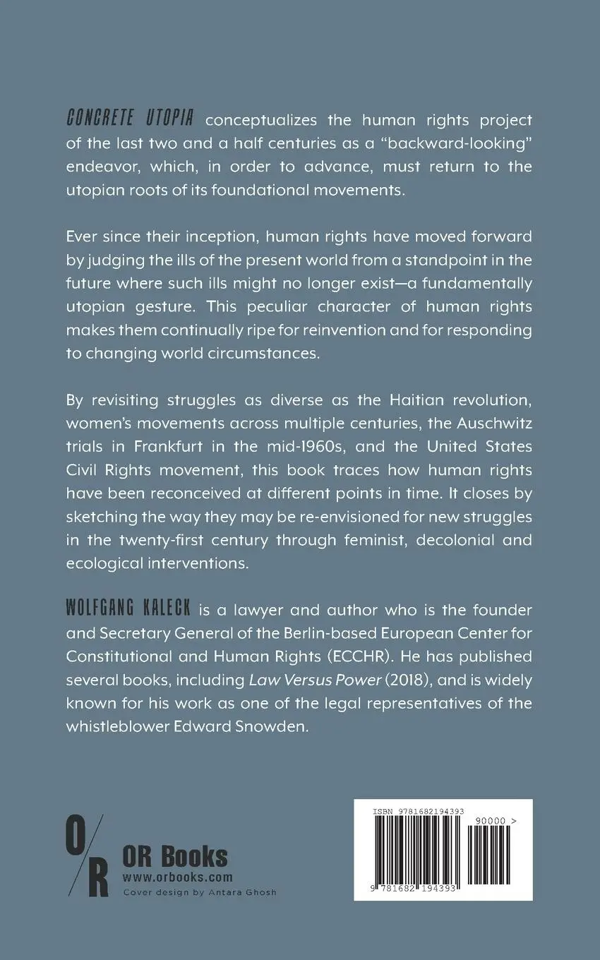 Rückseite: 9781682194393 | Concrete Utopia | Looking Back Into the Future of Human Rights | Buch