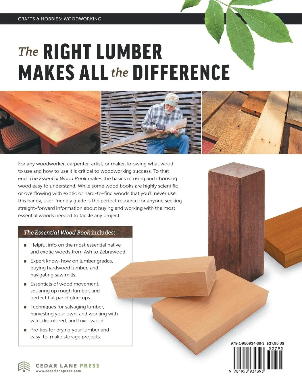 Rückseite: 9781950934393 | The Essential Wood Book | Tim Snyder | Taschenbuch | Englisch | 2020
