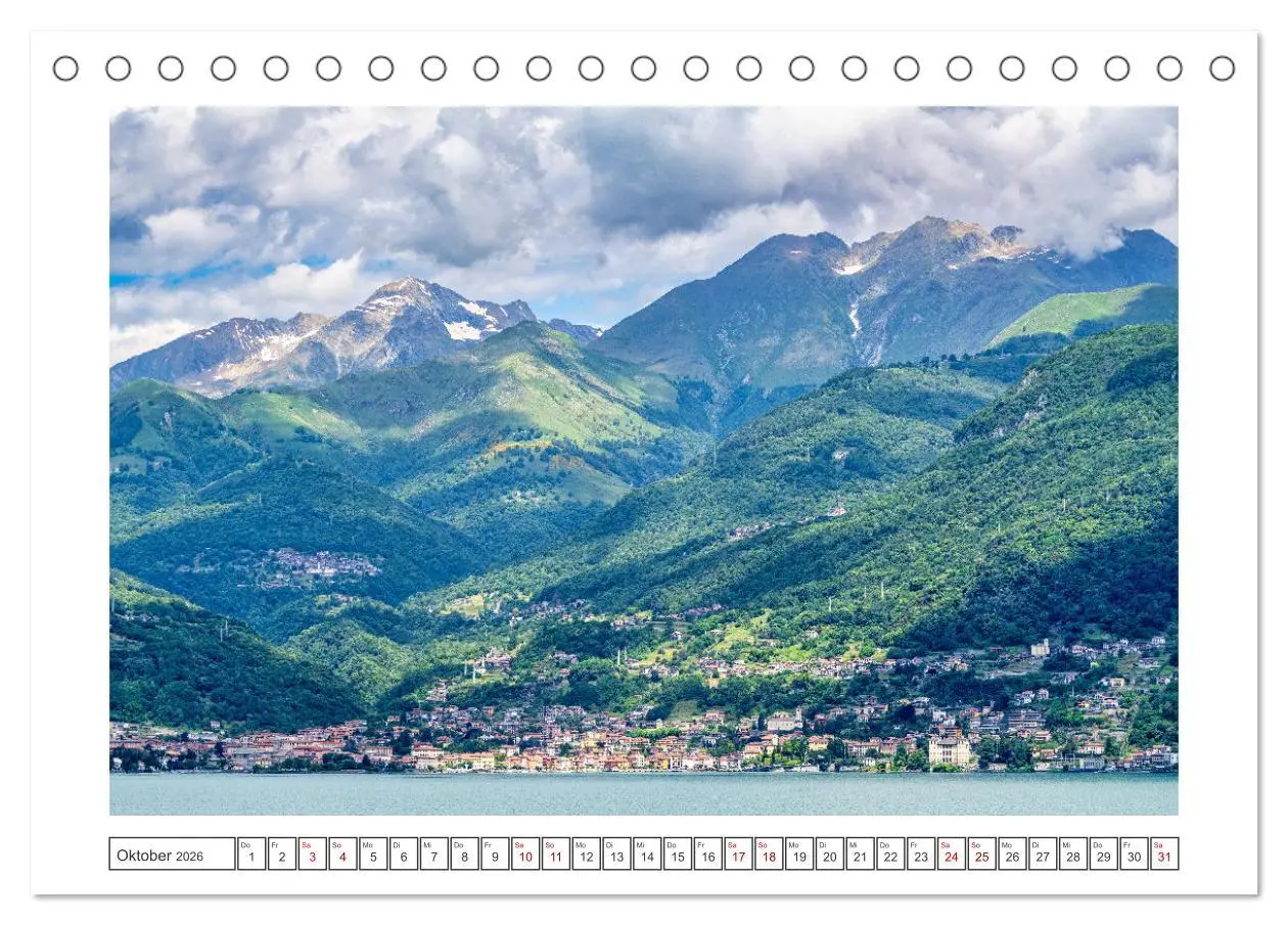 Bild: 9783457334393 | Traumziele am Comer See (Tischkalender 2026 DIN A5 quer), CALVENDO...
