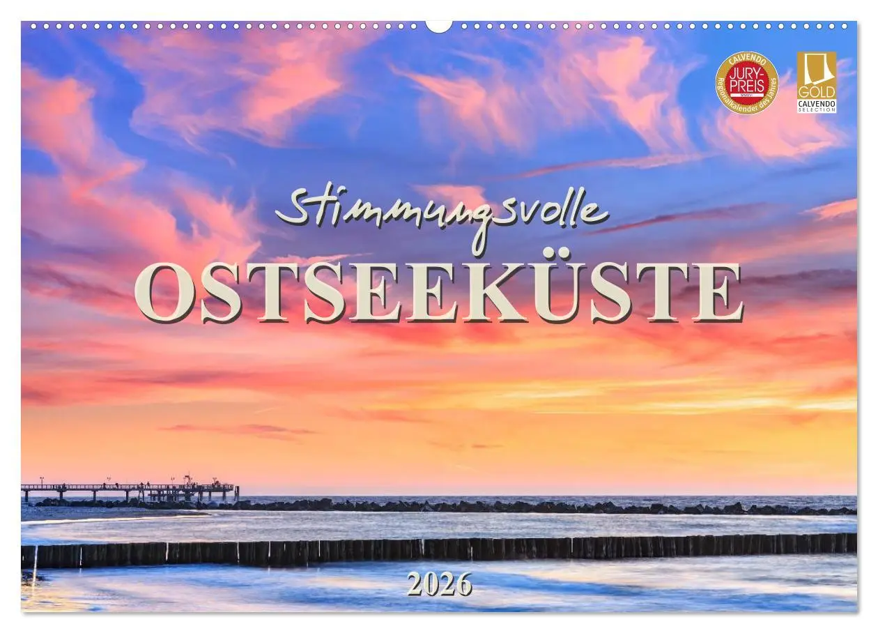 Cover: 9783457954393 | Stimmungsvolle Ostseeküste 2026 (Wandkalender 2026 DIN A2 quer),...