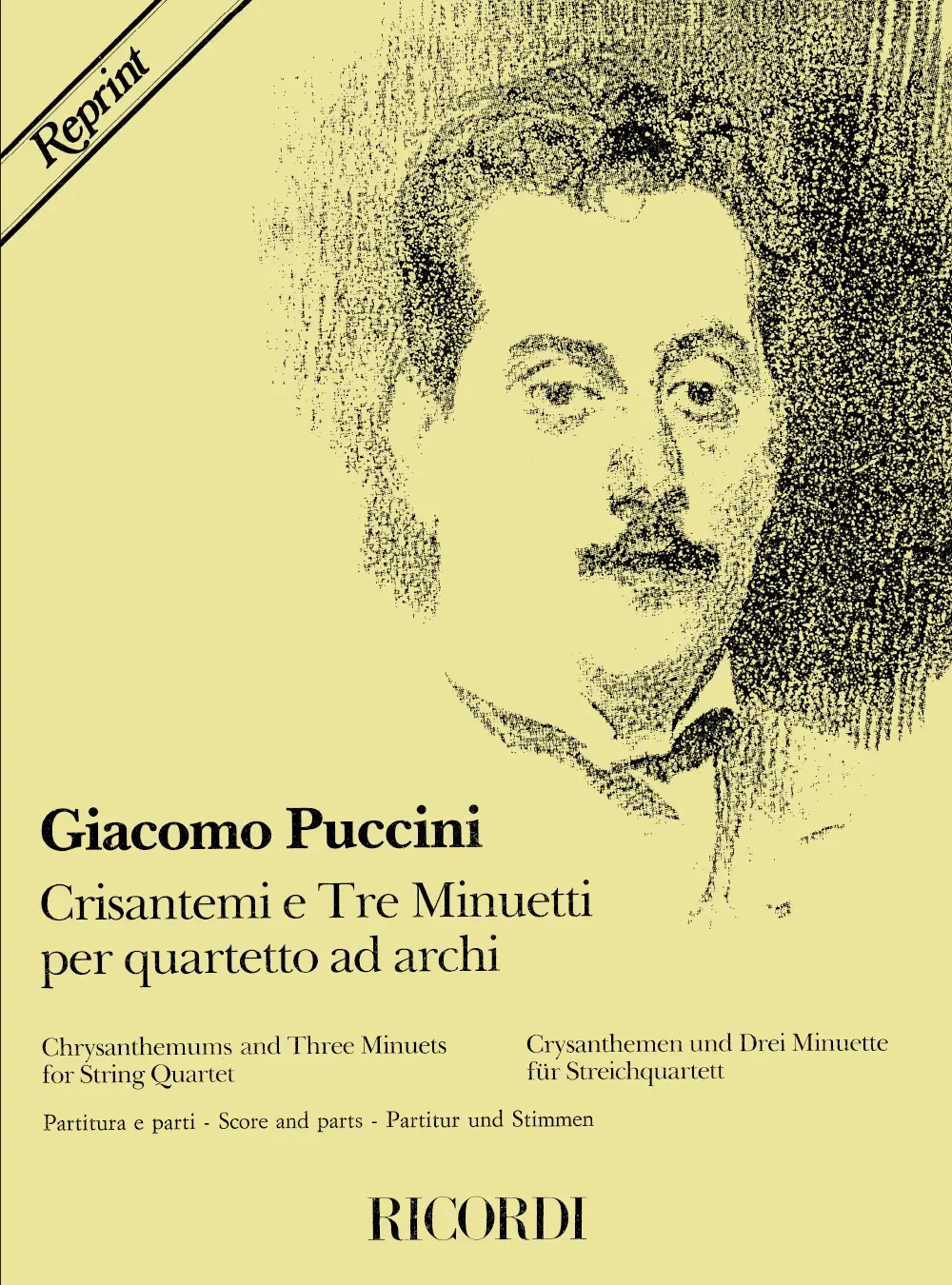 Cover: 9790041344393 | Chrysanthemums And Three Minuets | Giacomo Puccini | 1987 | Ricordi
