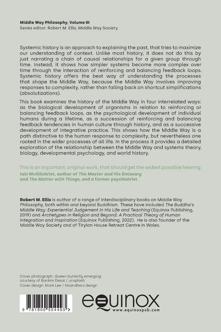 Rückseite: 9781800504493 | A Systemic History of the Middle Way | Robert M. Ellis | Taschenbuch