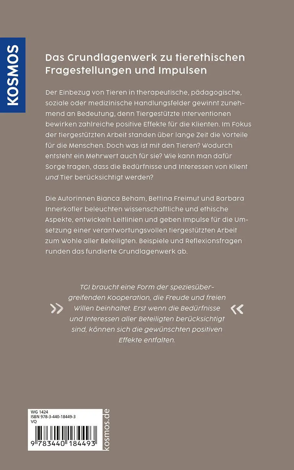 Bild: 9783440184493 | Ethik in der tiergestützten Intervention | Bianca Beham (u. a.) | Buch